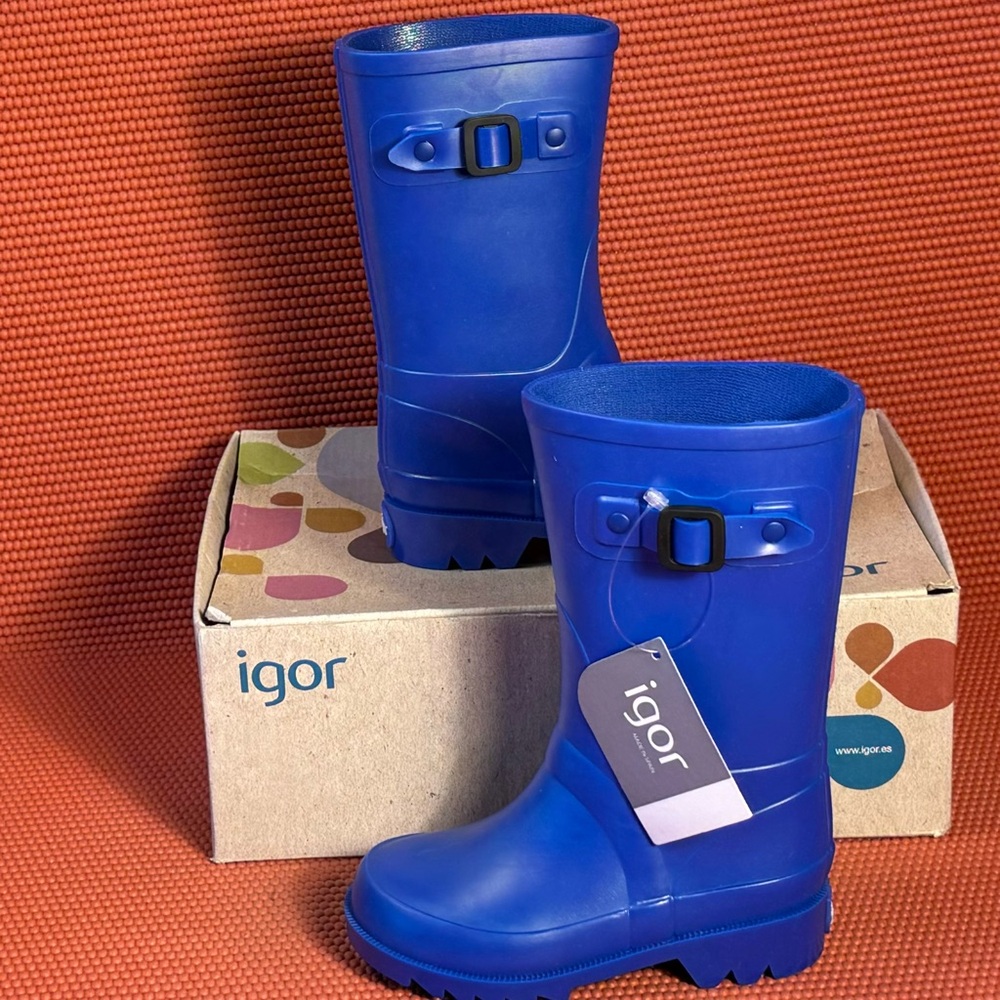 Igor Toddler Peter Rain Boots Blue Size 8C New
